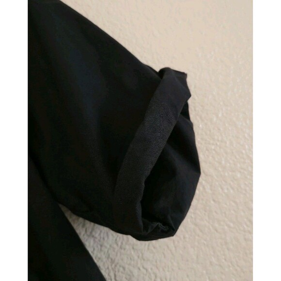 Nation LTD 2024 Filippa Blouse Black Pima Cotton Poplin Rolled Cuffs Size Small - Picture 6 of 8